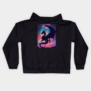 Dragon’s Night Sky Kids Hoodie